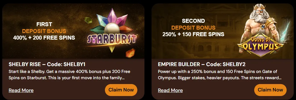 Exclusive casino bonuses and rewards at ShelbyWin